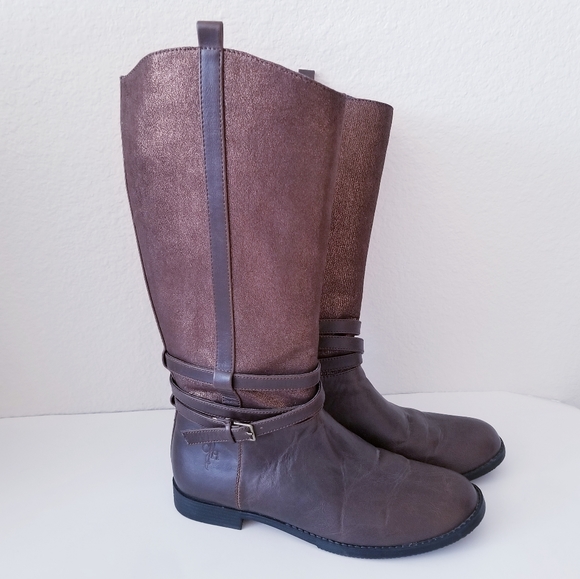 Cole Haan Shoes - Cole Haan Air Nancy Tall Brown Metallic Boot